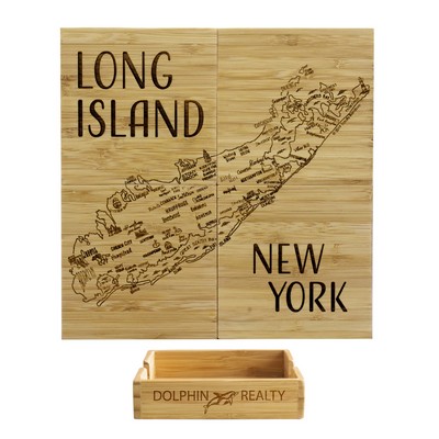 Long Island Puzzle Coaster Set